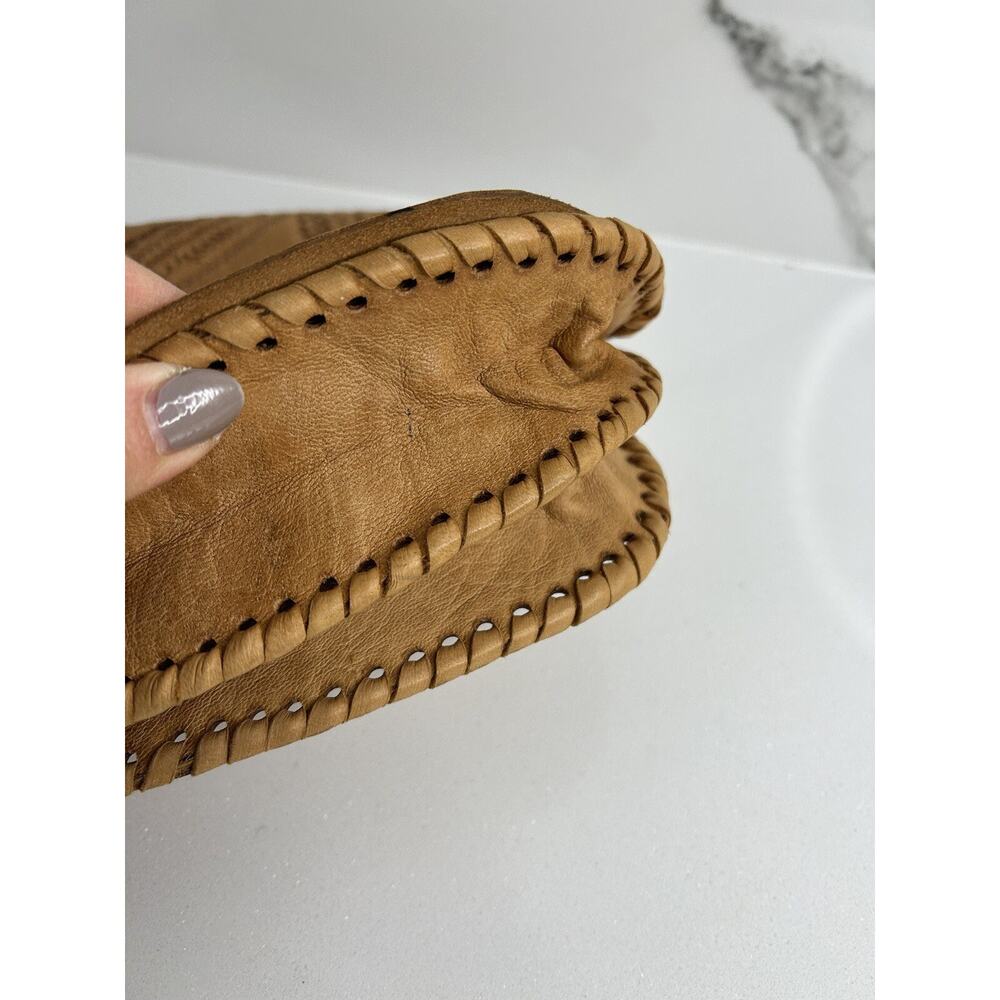 Handmade Tooled Leather Bag Bohemian Hippie Crossbody Vintage 60s Retro Pristine - Picture 13 of 13